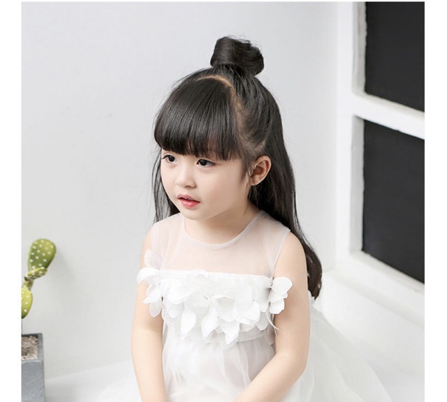 Tóc giả nữ búi 🤩FREESHIP🤩 Tóc gỉ búi mini cho bé siu cute