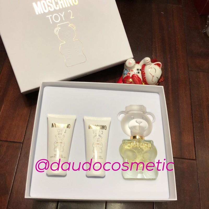 [ set fullsize ] Set Nước hoa Moschino Toy 2 EDP 50ml + lotion 50ml + Shower Gel 50ml