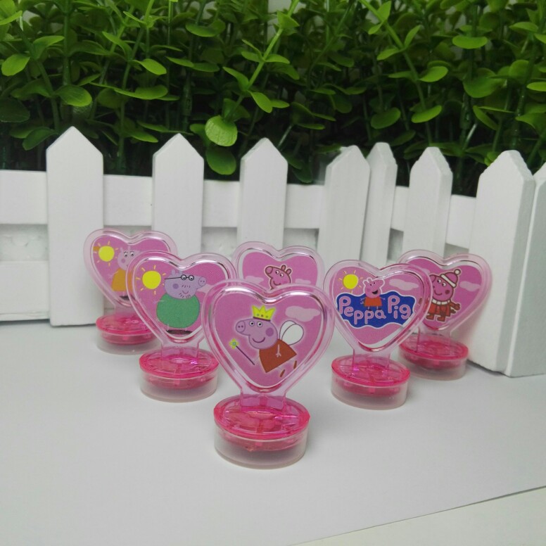Set 6 con dấu đồ chơi họa tiết heo Peppa dành cho các bé