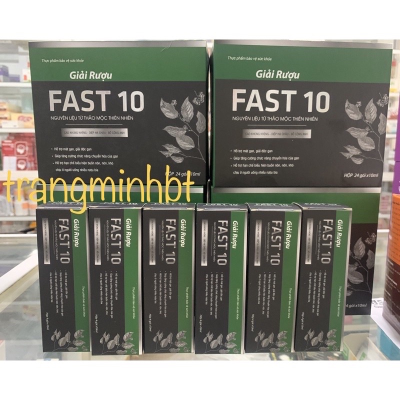 Gói giải rựơu FAST 10 ( hộp 6h nhỏ x 4 gói )