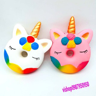 SQUISHY BÁNH TRÒN NHẮM MẮT 1 SỪNG