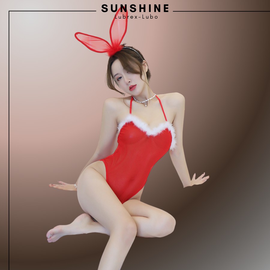 Cosplay sexy thỏ dễ thương màu đỏ jum Playboy bar sàn gợi cảm Sunshine Lubrex-Lubo TD1242 | BigBuy360 - bigbuy360.vn