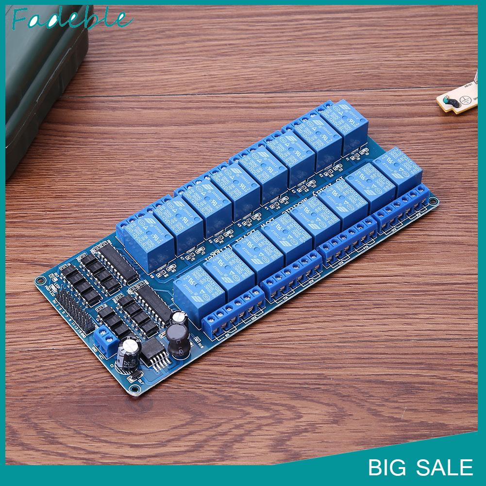 Bảng module relay 16 kênh 5V/12V cho Arduino PIC AVR MCU ARM DSP PLC