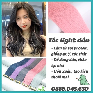 Tóc light giả tự dán tại nhà nhiều màu thời trang nổi bật