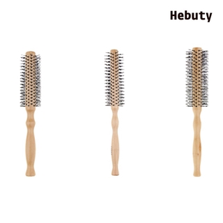 [Larelance] Lược chải tóc hình tròn bằng gỗ Lotus Curling Wavy Curling