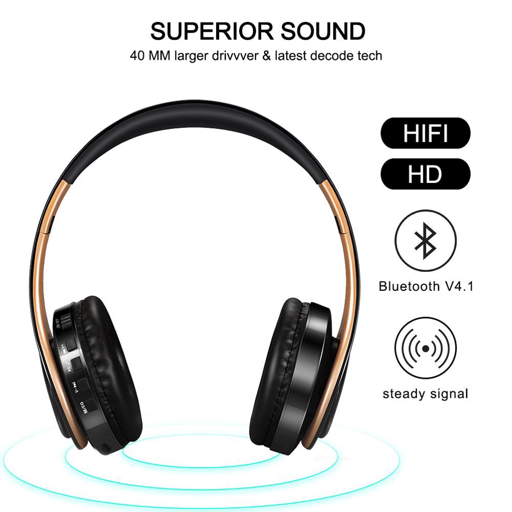 Tai Nghe Chụp Tai Vitog Kết Nối Bluetooth Có Micro Âm Thanh Sống Động Chất Lượng Cao