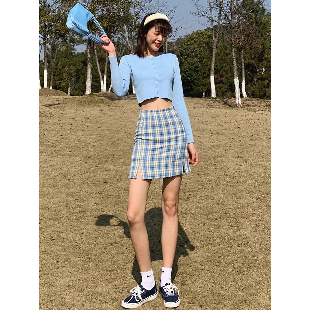 (ORDER) Chân váy dáng chữ A cạp cao kẻ sọc style Retro Mỹ nhiều màu HOT trend xuân hè 2020 (Phong cách mới 2020) | BigBuy360 - bigbuy360.vn
