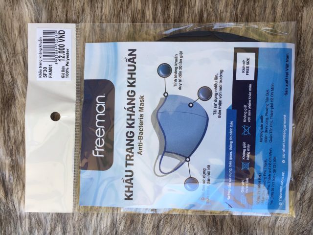 MS:FAM01 - Khẩu trang kháng khuẩn- Kháng khuẩn tới 20 lần giặt- Tái sử dụng nhiều lần Công ty TNHH P N I