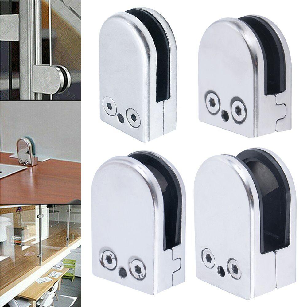 LEISURE Kẹp Đỡ Kính Bằng Thép Không Gỉ Tiện Dụng Cho Gia Đình
