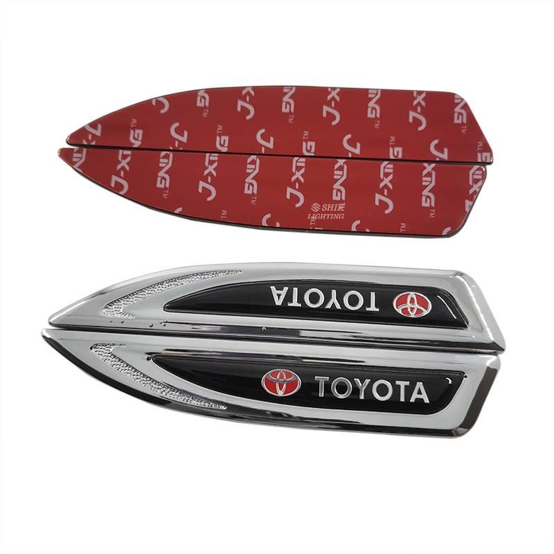 FENDER Set 2 miếng dán kim loại in logo TOYOTA cho xe hơi | BigBuy360 - bigbuy360.vn