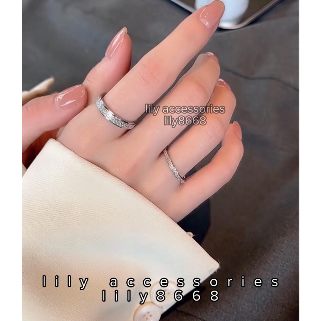 nhẫn lấp lánh cao cấp cho nam nữ không gỉ không đen