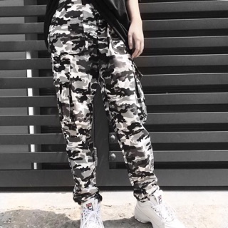CAMO BOX PANTS ( Xám Đen Trắng)