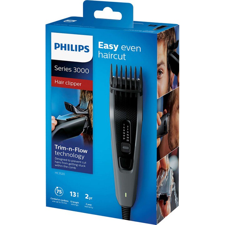 Tông đơ cắt tóc Philips HC3525, MG3730   Hàng phân phối chính hãng