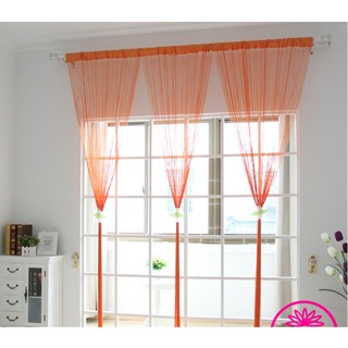 Rèm cửa sợi màu cam mật 