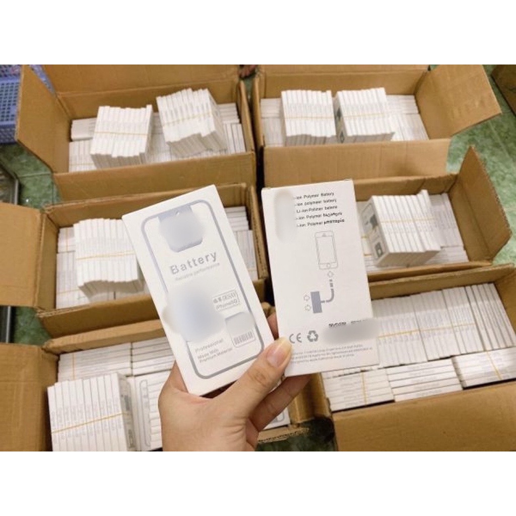 Pin ip 4 4s 5 5s 5c 5se 6 6s 6p 6sp 7 7p 8 8p x xs xr xsmax 11 11pro 11promax zin mới bảo hành 6 tháng tặng dán pin