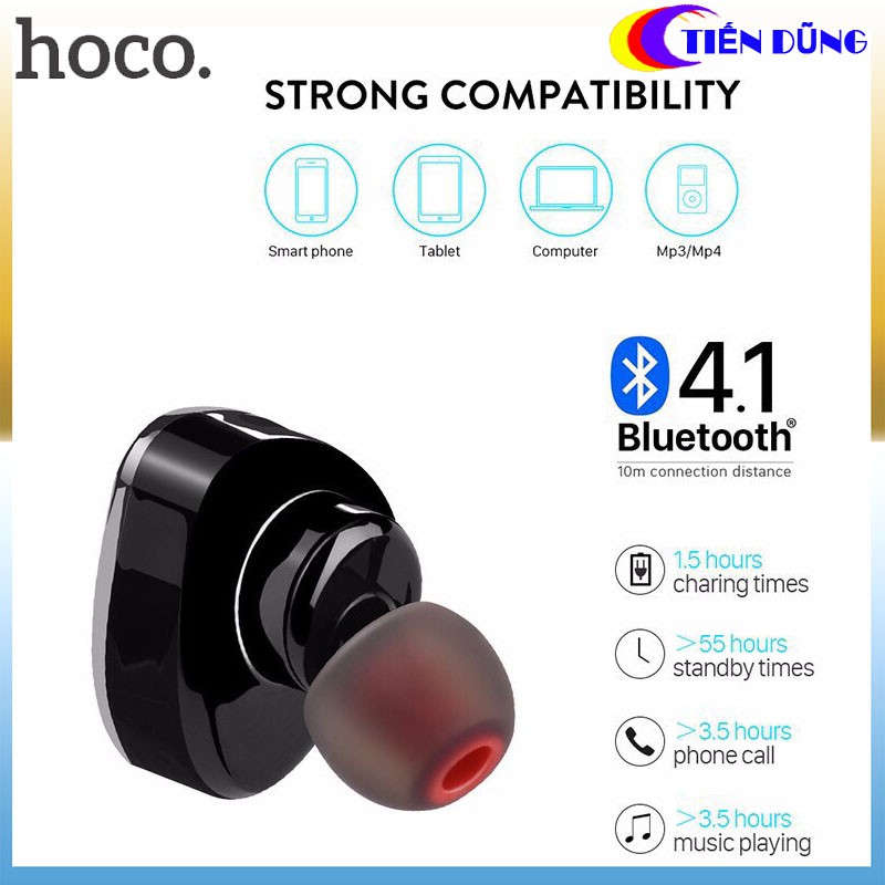 Tai nghe bluetooth hoco e7 dòng 1 tai cách âm tốt cho âm thanh chất lượng