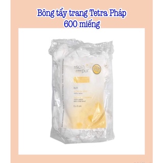 Bông tẩy trang tetra pháp 500 miếng/600 miếng