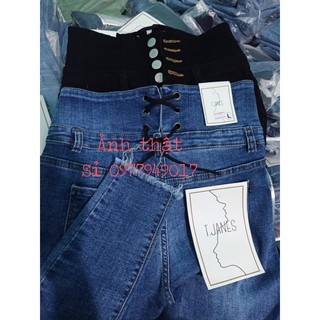 quần jeans nữ cạp cao tôn dáng