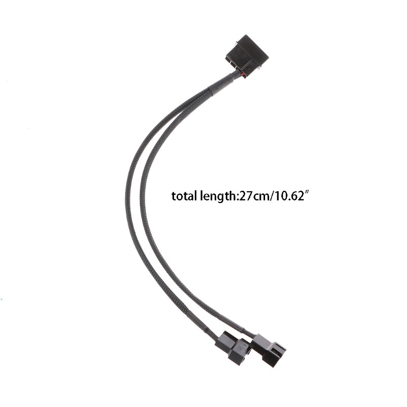 Cáp ChuyểN ĐổI NguồN ĐiệN 27cm 10 63in 1 Sang 2 ChiềU 4-Pin Molex Sang 3-Pin 4-Pin PWM