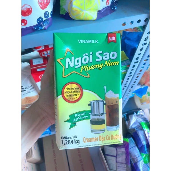 Sữa đặc ngôi sao Phương Nam hộp giấy 1,284kg