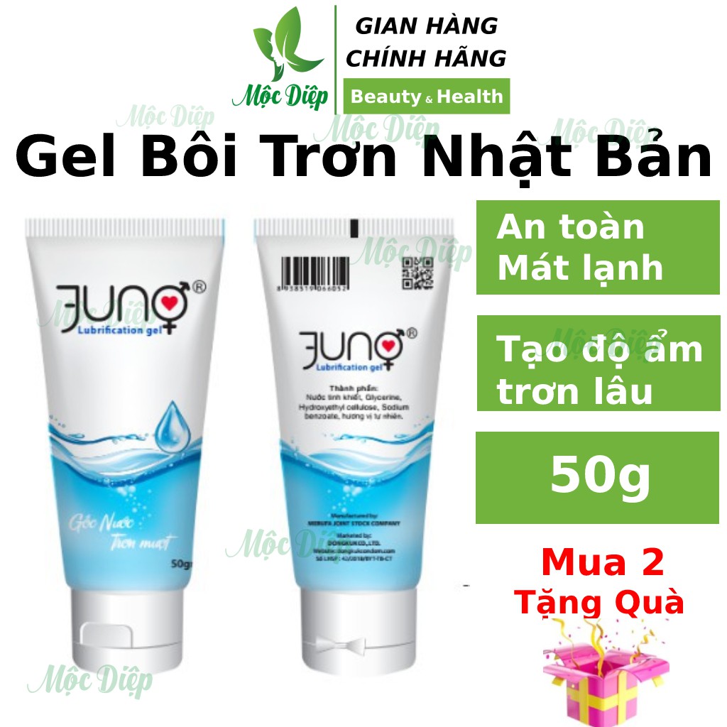 Gel bôi trơn kéo dài thời gian JUNO❤️CHÍNH HÃNG👍 dùng cho nam nữ, tạo độ ẩm mát lạnh, tăng khoái cảm hơn