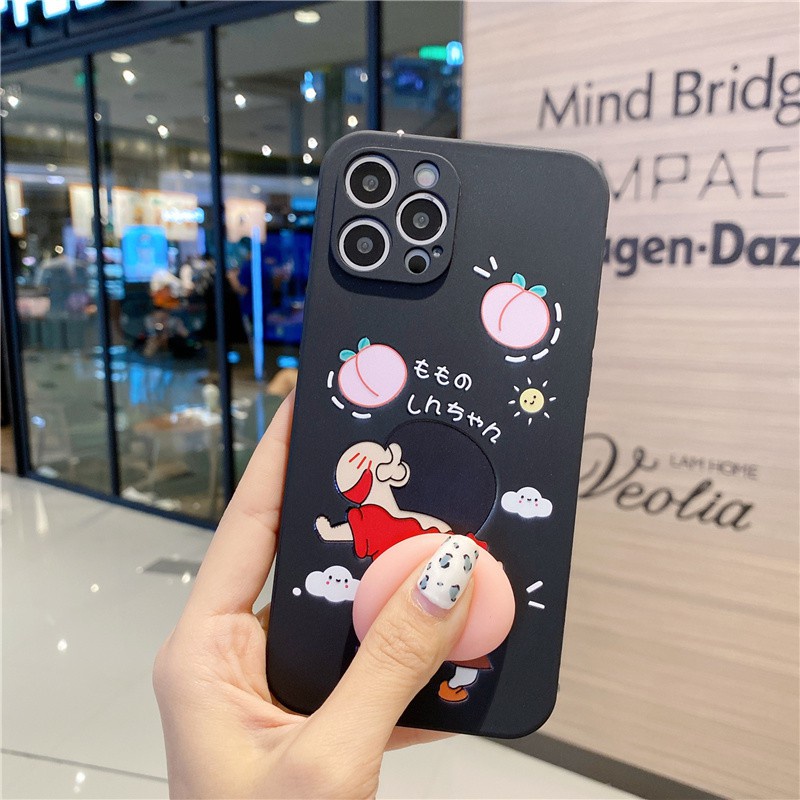 Ốp lưng iphone shin mông quả đào cạnh vuông BVC 6/6plus/6s/6splus/7/7plus/8/8plus/x/xr/xs/11/12/pro/max/plus/promax