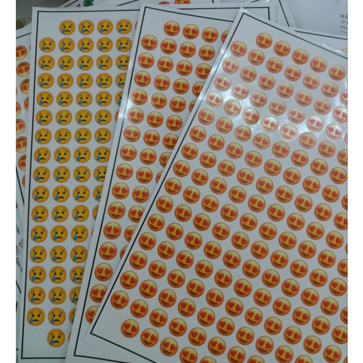 Combo 200 Sticker đánh dấu, sicker khen thưởng kt: 1.5cm