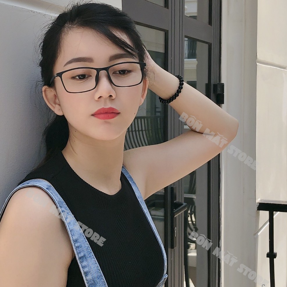 Gọng kính vuông dẻo Hàn Quốc 21361 (Tặng Kèm Hộp Khăn) | BigBuy360 - bigbuy360.vn