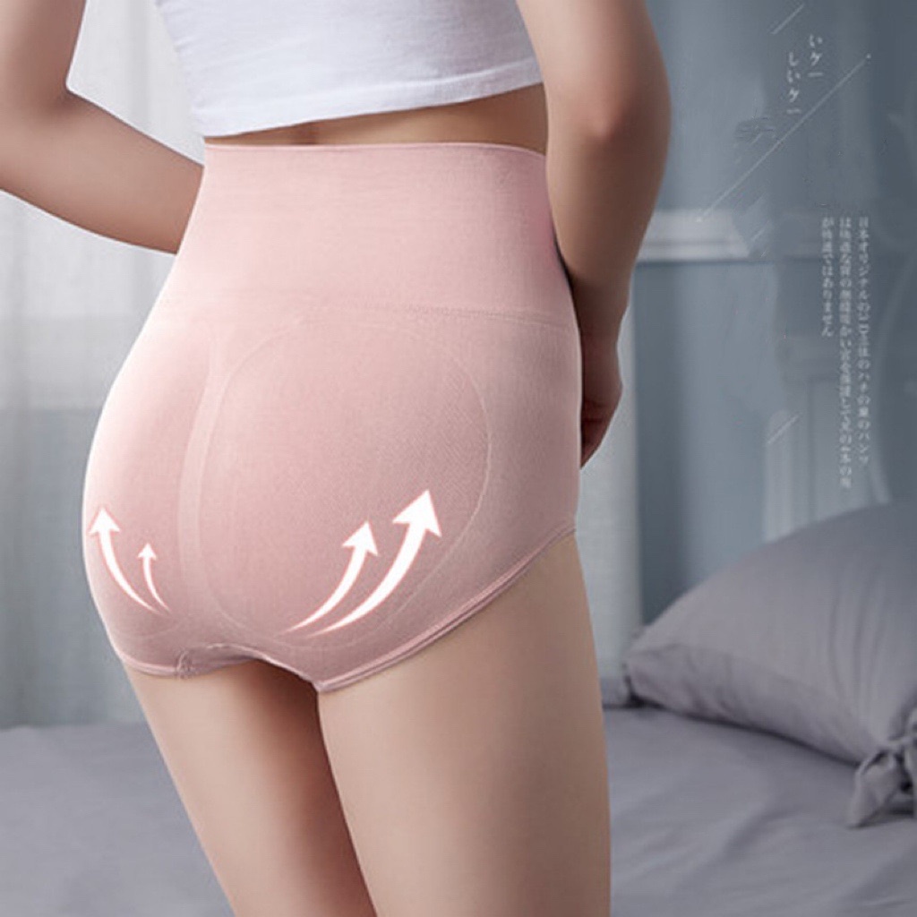 Quần Lót Kháng khuẩn nữ Cotton Nhật Bản Liền Mạch Hình Tổ Ong 3D Giảm Béo Nhanh Chóng Định Hình Cơ Thể Cho Nữ