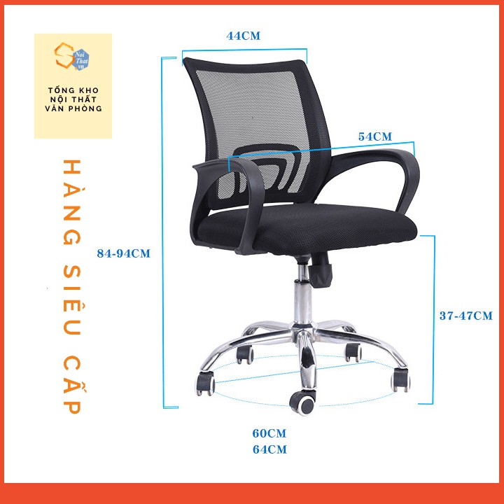 [Freeship- Hàng Nhập Khẩu] Ghế xoay lưng lưới SNOITHAT| Ghế văn phòng lắp ráp thông minh | BigBuy360 - bigbuy360.vn