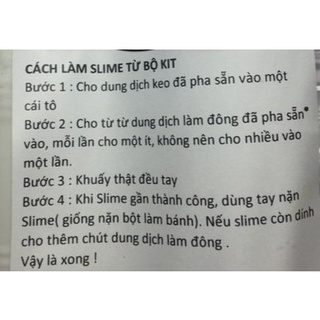 Bộ kit làm slime basic 500ml