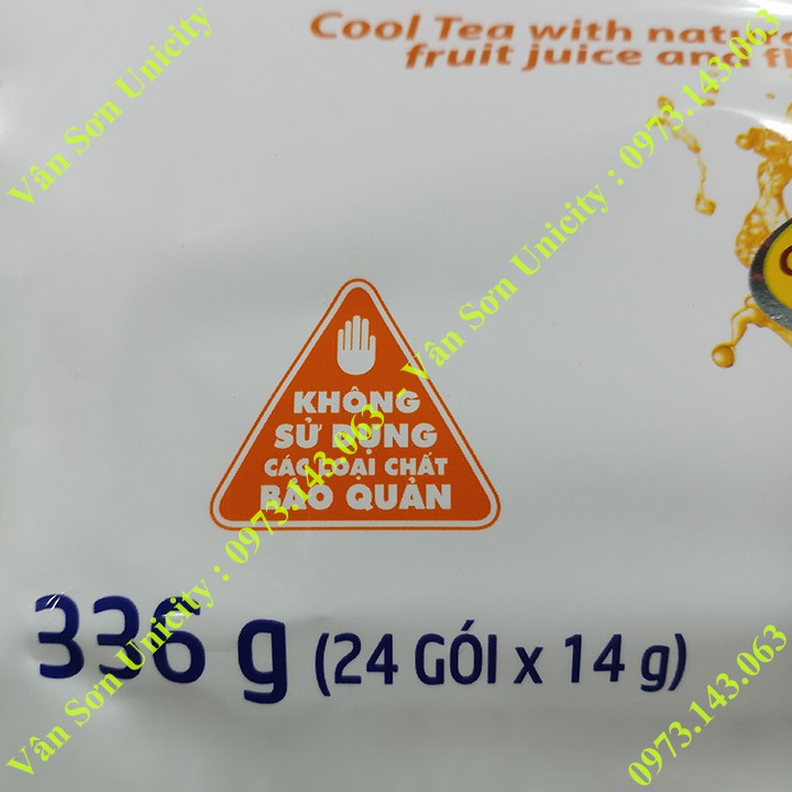 Trà Chanh Muối Trần Quang bịch 336g (24 gói dài * 14g)