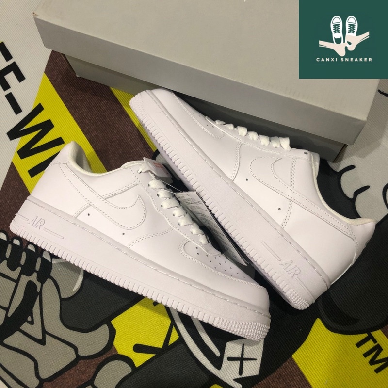 Giày Sneaker Af1 all white Full trắng phiên bản cao cấp air force 1 Full trắng