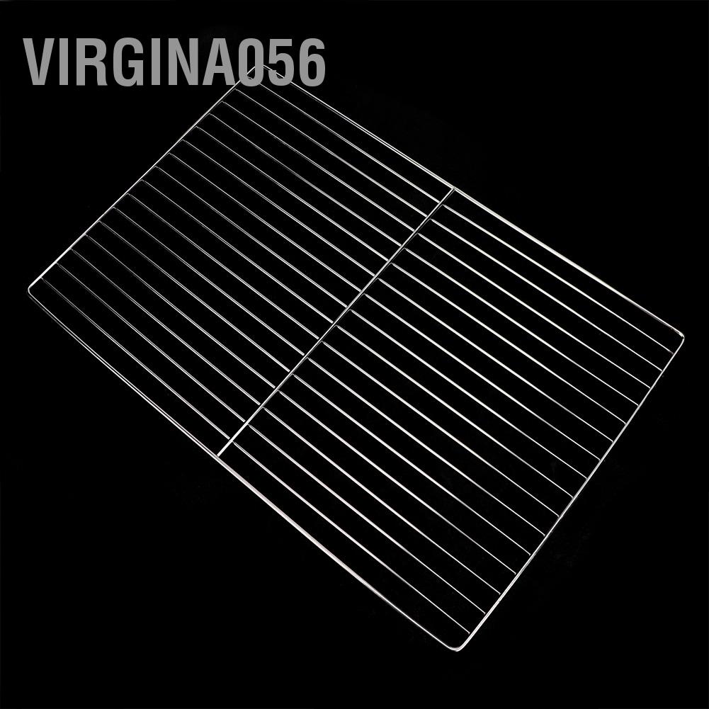 Virgina056 Stainless Steel Non Stick BBQ Rack Barbecue Mesh Grill Net for Large Oven