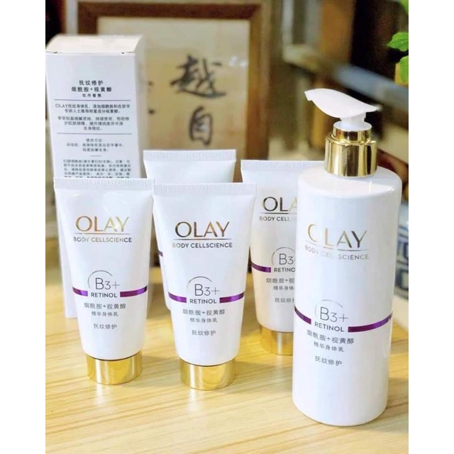 Olay b3 retinol dưỡng thể trắng da 250ml