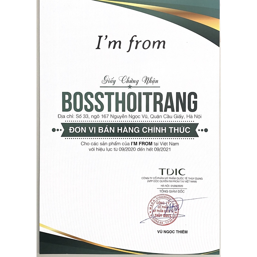 Nước hoa hồng I’m from Rice Toner