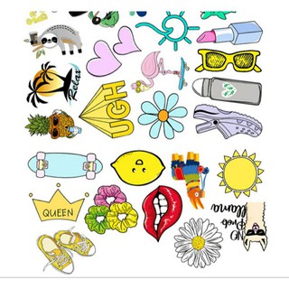Set sticker/hình dán/decal 030.