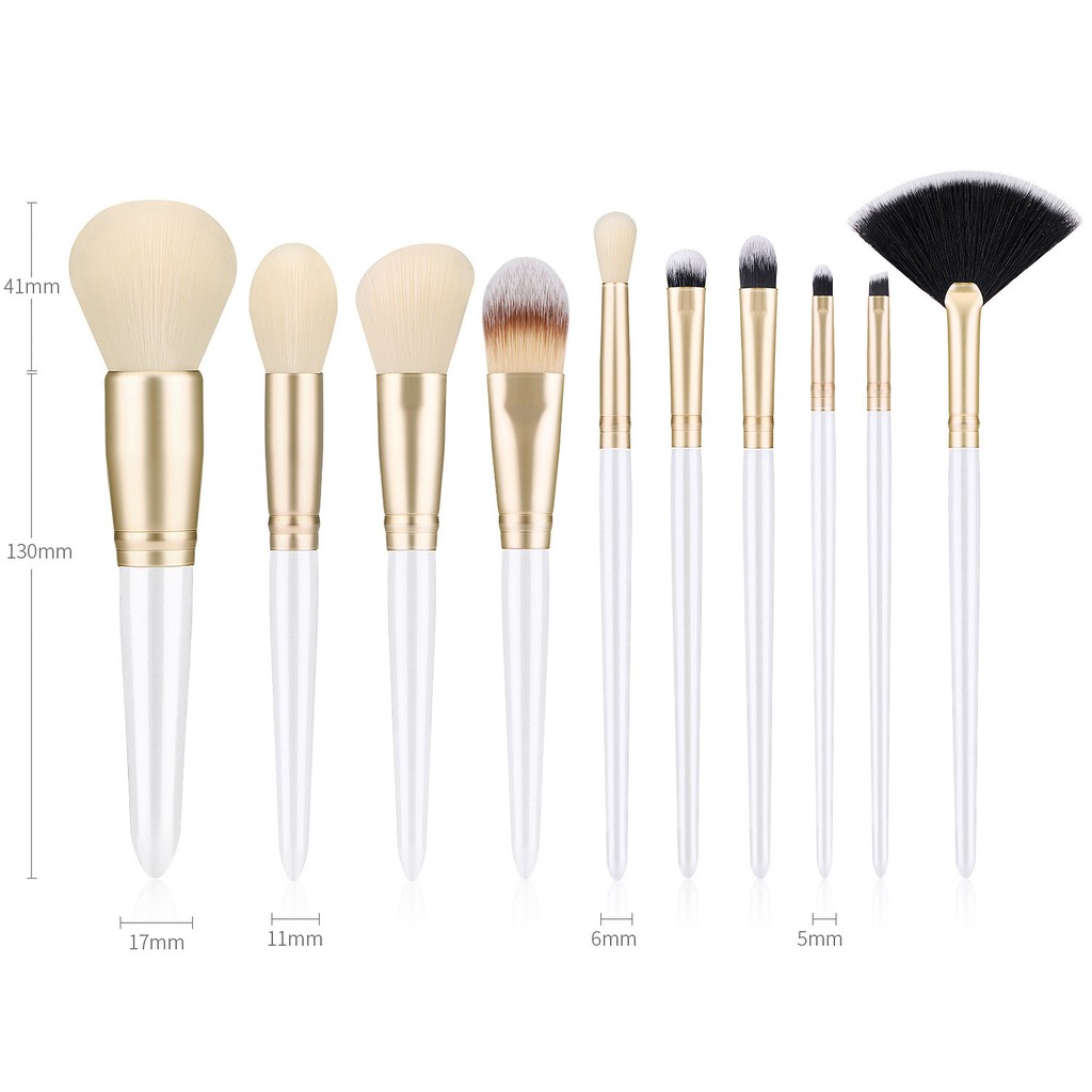 10pcs Makeup Brushes Set Powder Face Blush Foundation Contour Eye Lip Makeup Cosmetic Brush Kit