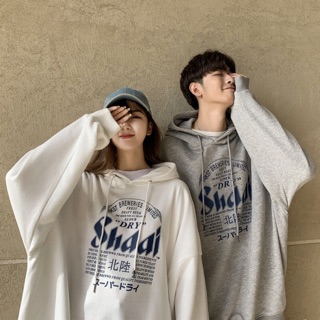 [COUPLE] Áo hoodie chữ ngực nam nữ