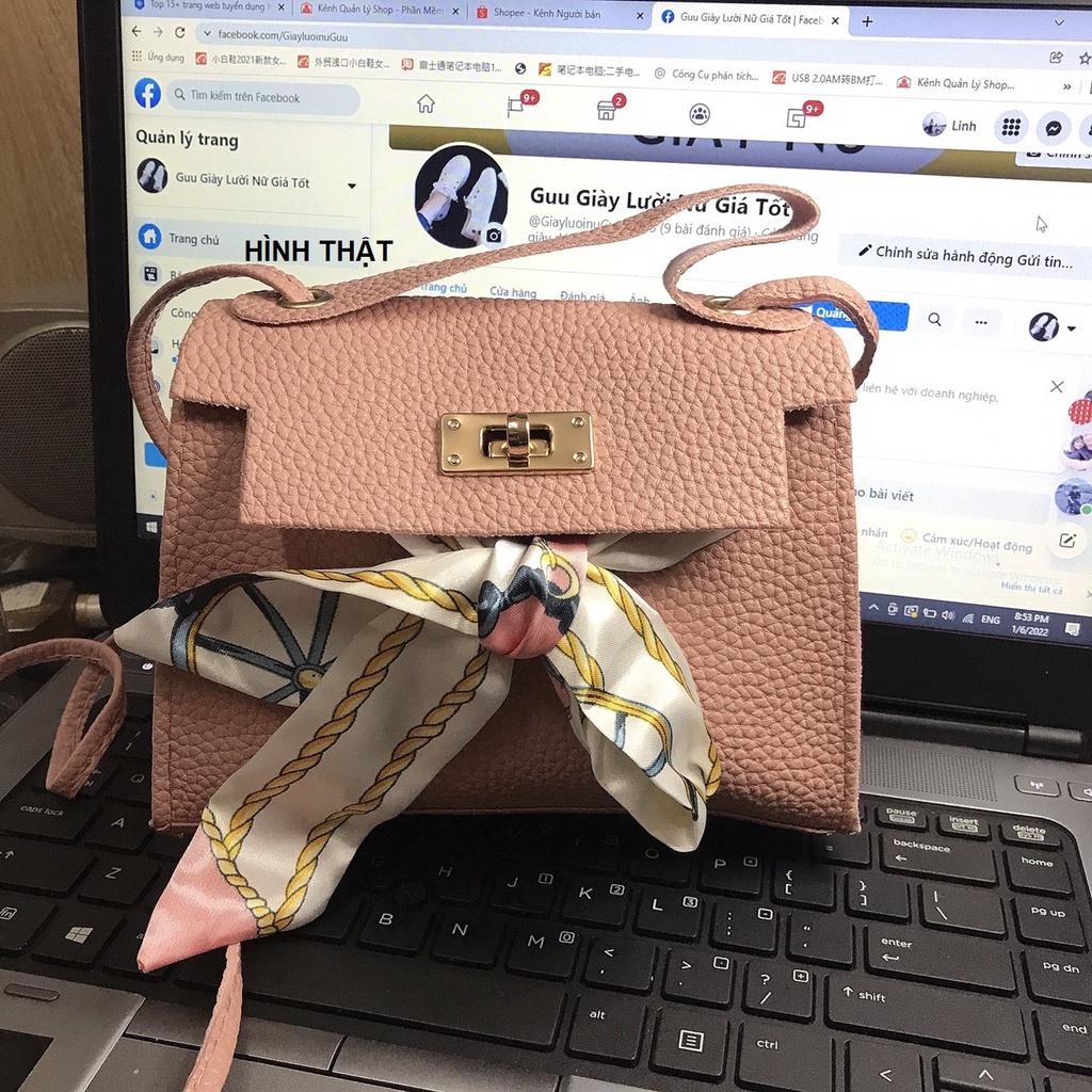 TẾT Túi xách mini đeo chéo cho bé thắt nơ siêu xinh đựng lì xì