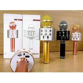 Mic karaoke ws-858 5in1 kèm loa
