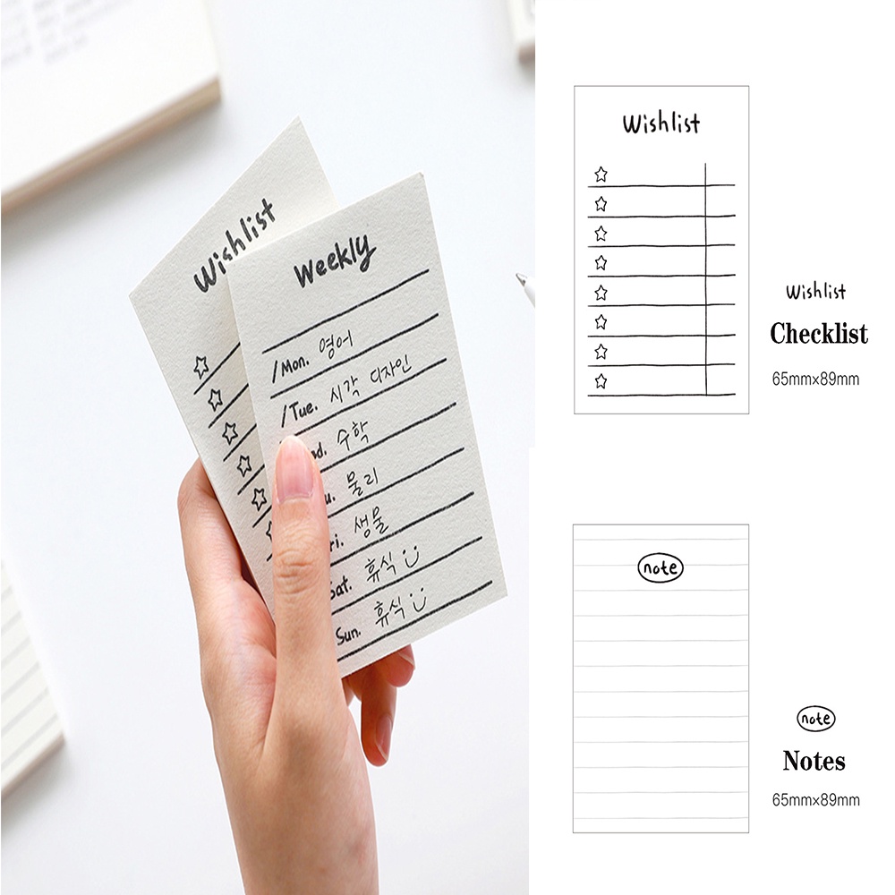 Set 50 tờ giấy ghi chú lên kế hoạch tiện dụng