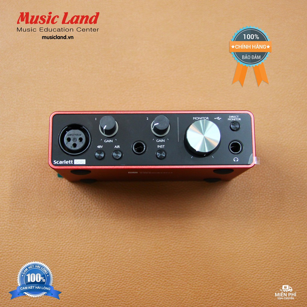 Sound Card Âm Thanh Focusrite Solo (3rd Gen) – Chính hãng