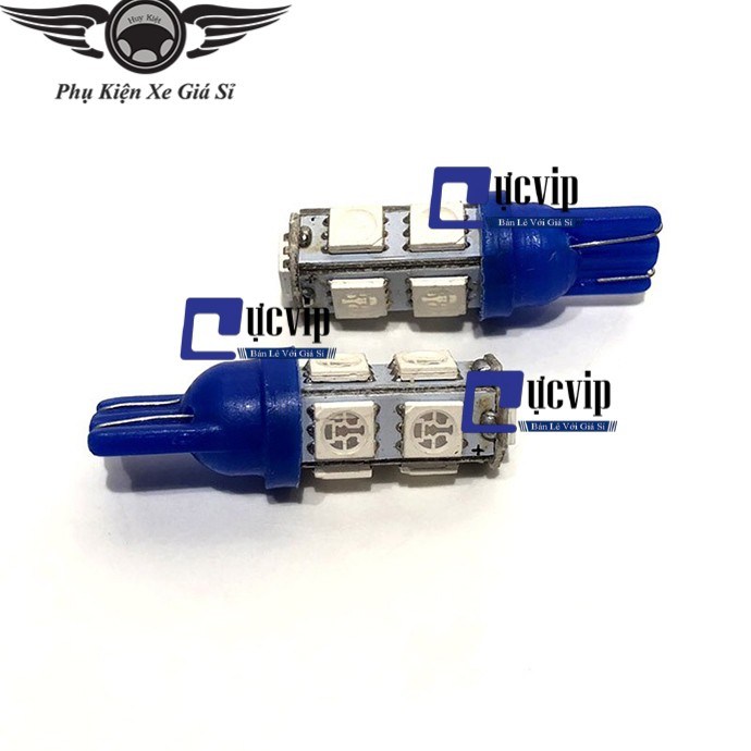 Dùng Cho Các Dòng Honda và Yamaha - Cặp 2 Đèn Xi Nhan Led Bi 2 Tầng