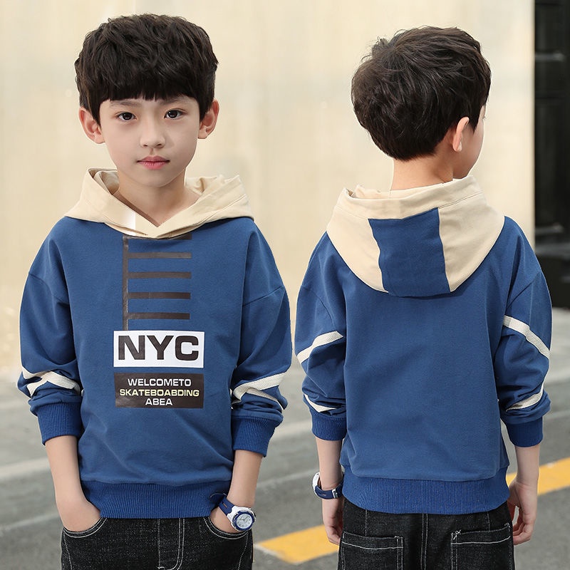 Áo Hoodie Mỏng Hoạt Hình Cho Bé Trai 4-13 Tuổi Kiểu Hàn Quốc 110-160Cm Viền Và Vòng Bít Co Giãn
