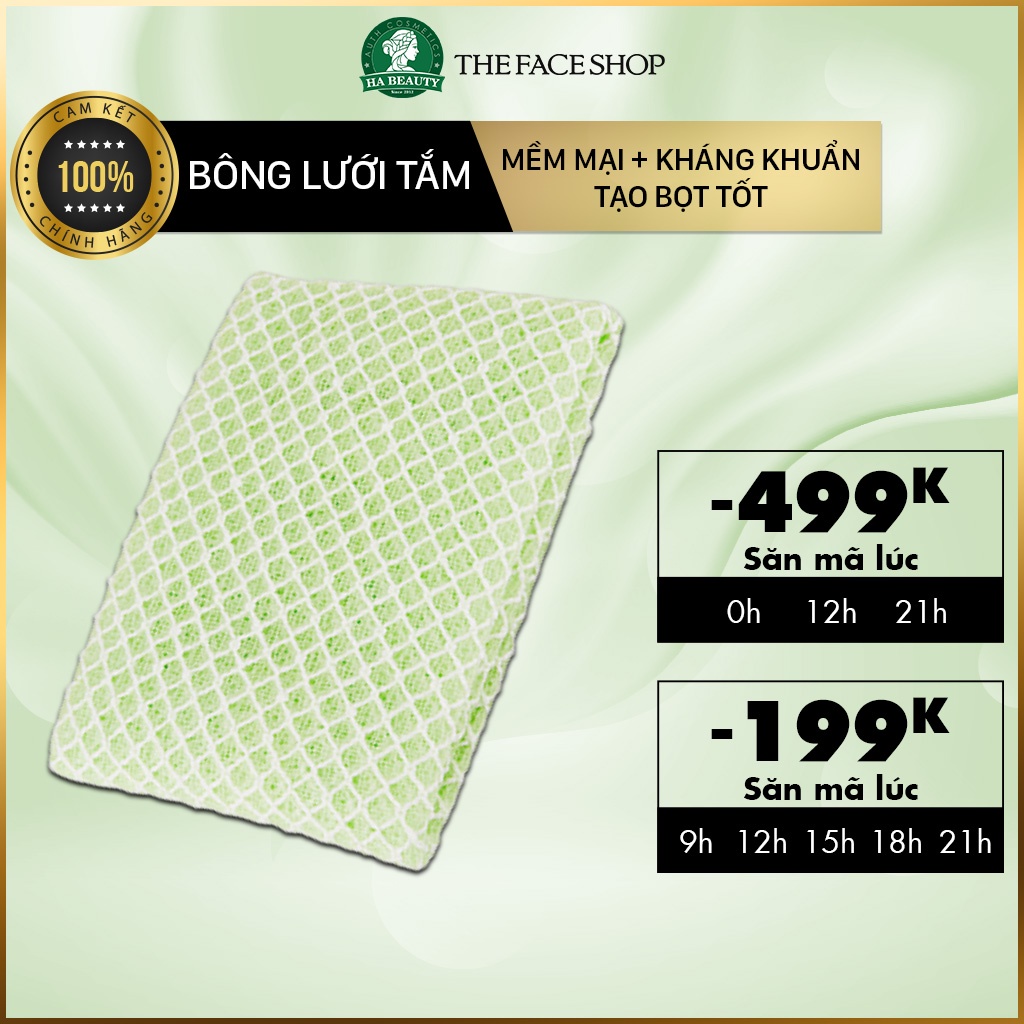 Bông lưới tắm mềm mại kháng khuẩn tạo bọt tốt The Face Shop Daily Beauty Tools Bath Towel