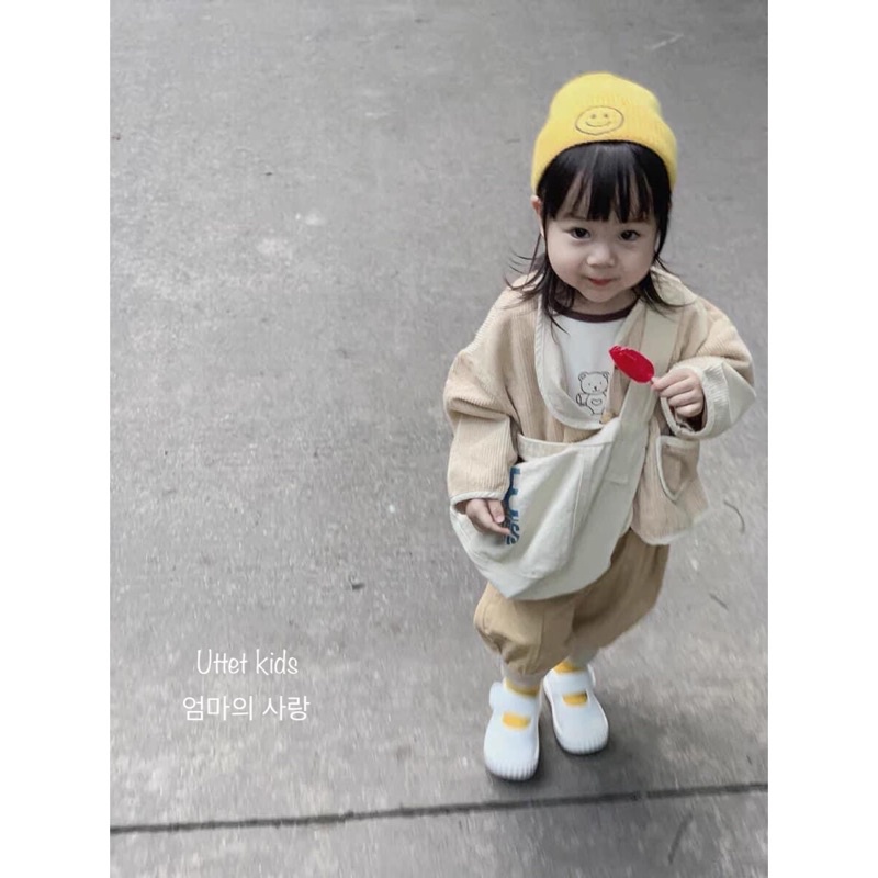 TÚI TOTE HÀN QUỐC DÀNH CHO BÉ GÁI VÀ BÉ TRAI LÊN HÌNH RẤT ĐẸP