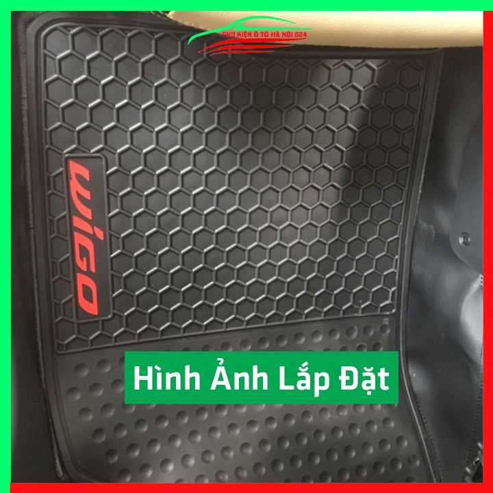 Thảm lót sàn cao su cho xe TOYOTA WIGO 2021-2022 hàng chuẩn theo xe chịu lực tốt