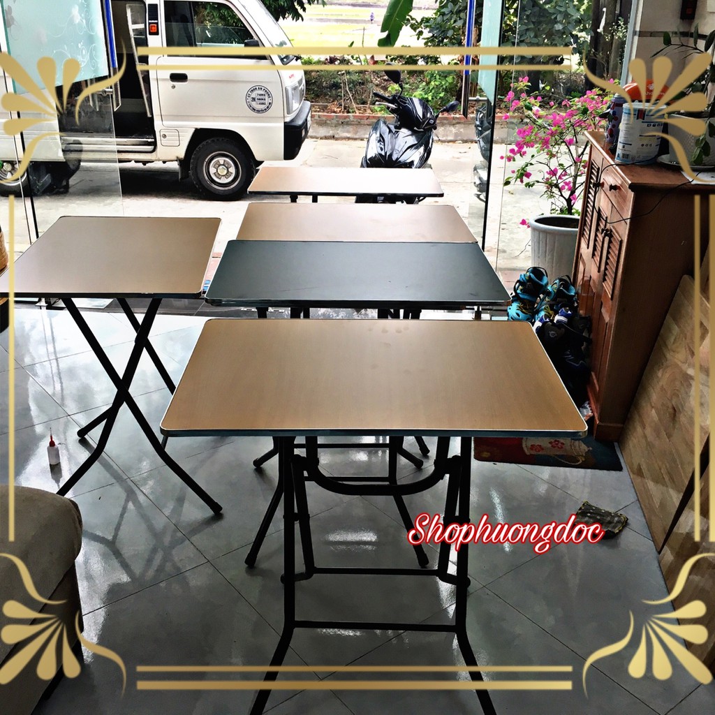 Bàn chân cao 70cm mặt 50/70cm gấp gọn | BigBuy360 - bigbuy360.vn