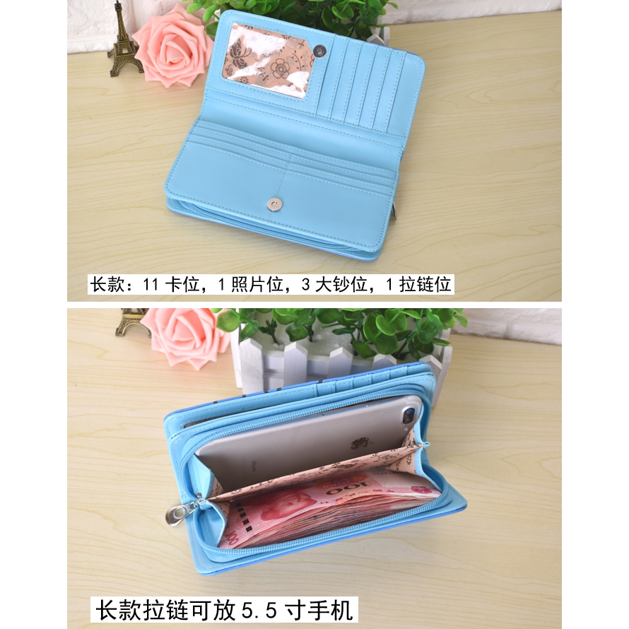 Ví Hoạt Hình Doraemon Phối Khóa Kéo Xinh Xắn Kn3302